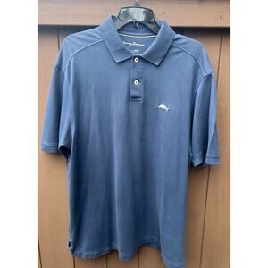 Tommy Bahama Men's Shirt L Large Blue Polo